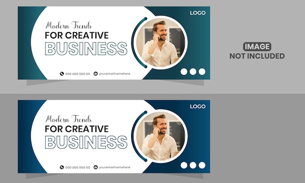 Moderne Vektor-Business-Face-Book-Cover-Design-Vorlage