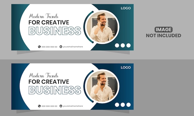 Vektor moderne vektor-business-face-book-cover-design-vorlage