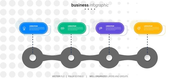 Moderne Vektor-Design-Inhaltsverzeichnis-Infographik-Vorlage