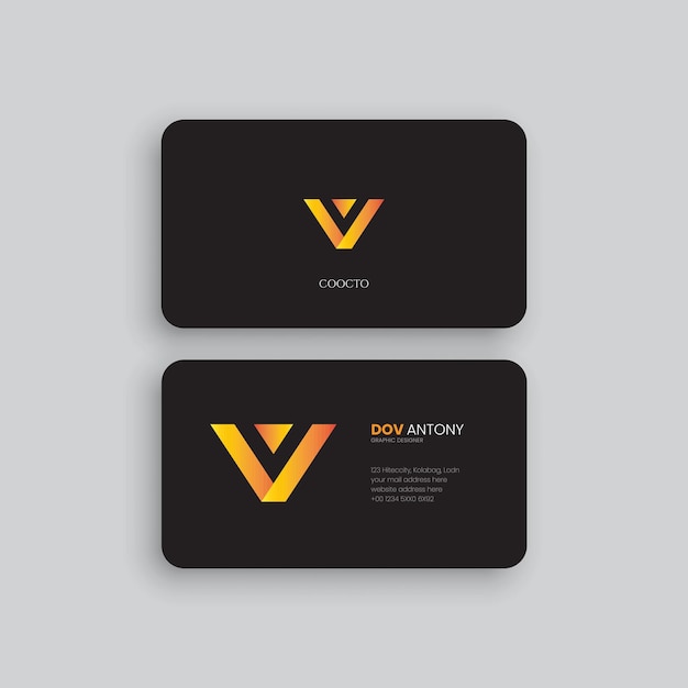 Vektor moderne vektor-visitenkartenvorlageminimalistische visitenkarten-designvorlage