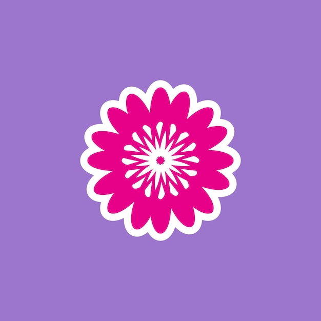Moderne verspielte Y2K Blume Hippie trendige Blumenkarte