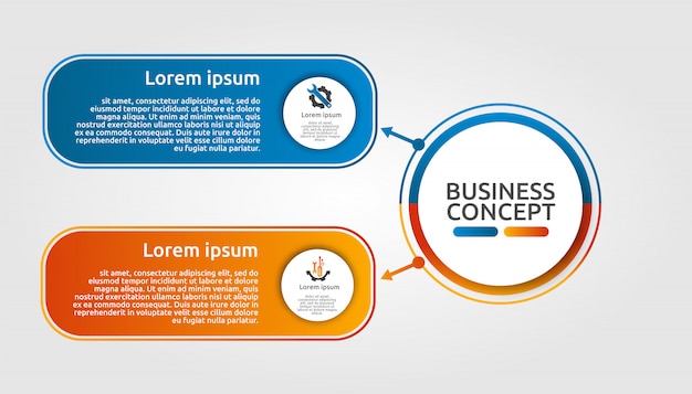 Vektor moderne vorlage für infografik-kreise