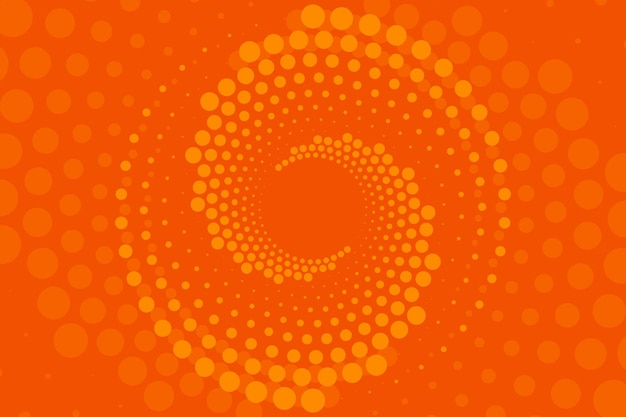 Moderner abstrakter Hintergrund mit abgerundeten Punkten in orangefarbener Form