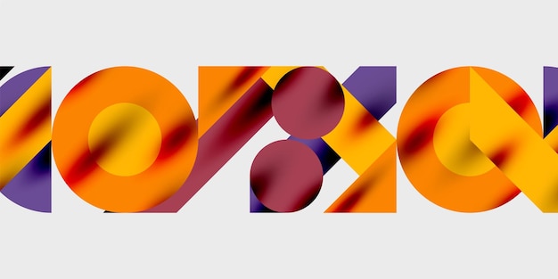 Moderner abstrakter Hintergrund mit Kreisen, Linien und Dreiecken in einer dynamischen geometrischen Komposition Perfekt für stilvolle Tech- oder kreativen Designs