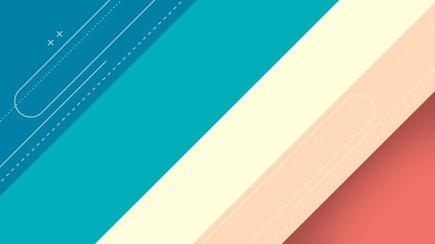 Moderner abstrakter Hintergrund mit Memphis Retro-Element und bunter Pastellfarbe