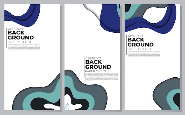 Vektor moderner abstrakter papierausschnitthintergrund für website-banner-tapetenbroschürenplakat
