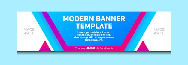 Moderner banner-template-vektor und grafik