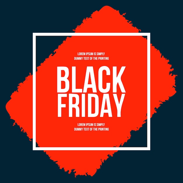 Moderner black friday-pinselstrich-hintergrund