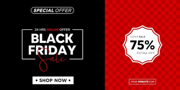 Moderner black friday-verkaufs-banner-hintergrund