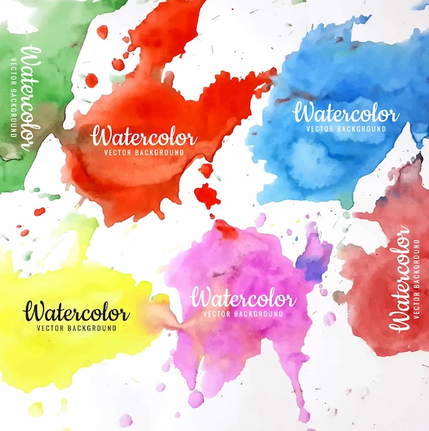 Moderner bunter aquarellhintergrund