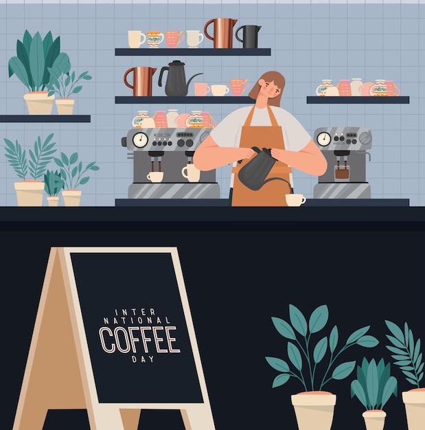Moderner Café-Shop