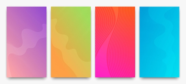 Moderner farbenfroher Hintergrund mit Linien