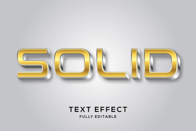 Moderner gold & silber text effekt