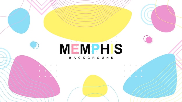 Moderner Mephis-Hintergrund mit minimalistischen Formen a