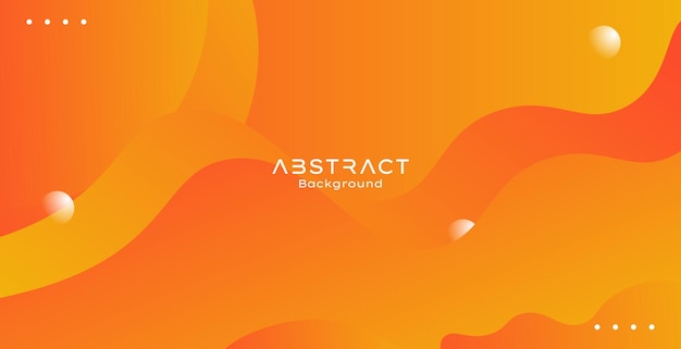 Moderner orange abstrakter Memphis-Stil mit Farbverlauf mit geometrischem Hintergrund