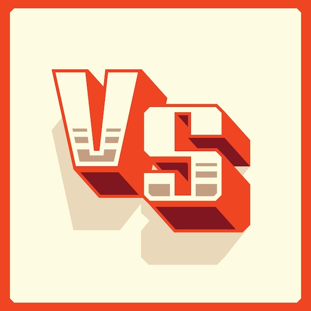 Moderner professioneller vektor versus symbol vs buchstaben