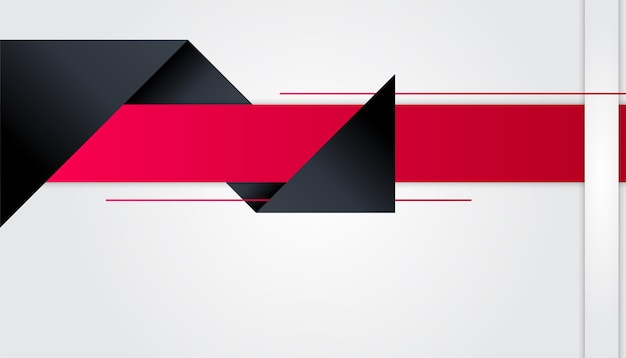 Moderner roter schwarzer weißer abstrakter Präsentationshintergrund mit Unternehmenskonzept