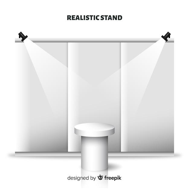 Vektor moderner stand mit realistischem design