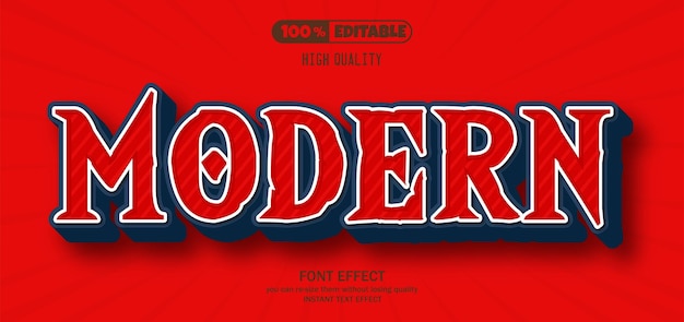 Moderner Texteffekt Bearbeitbarer Texteffect