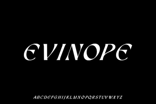 moderner und eleganter futuristischer Alphabet-Font-Vektor