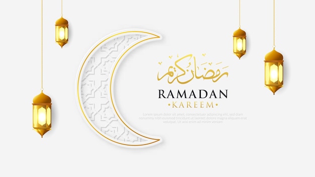 Moderner und schöner Ramadan-Kareem-Hintergrund