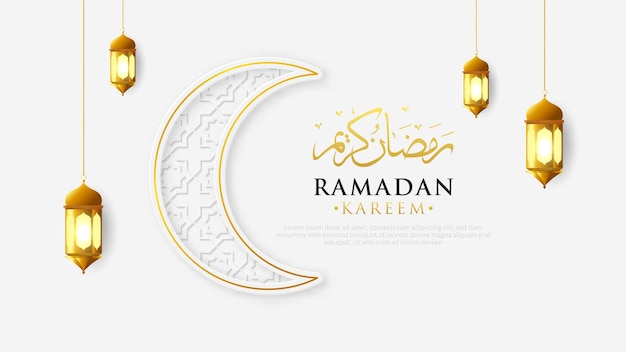 Vektor moderner und schöner ramadan-kareem-hintergrund