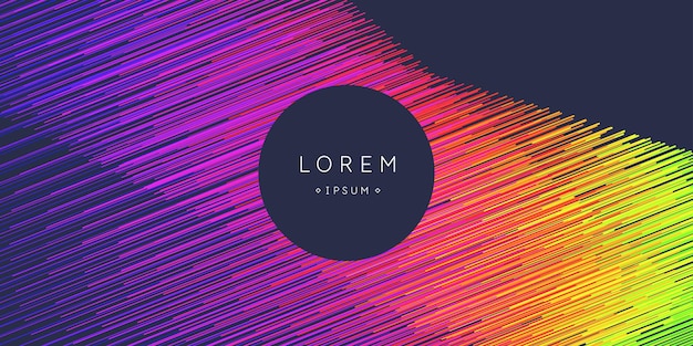 Moderner Vektor abstrakter Hintergrund mit farbigen Linien Illustration geeignet für Design