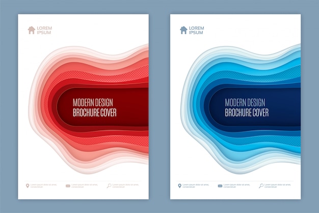 Modernes abstraktes design der abdeckung 3d