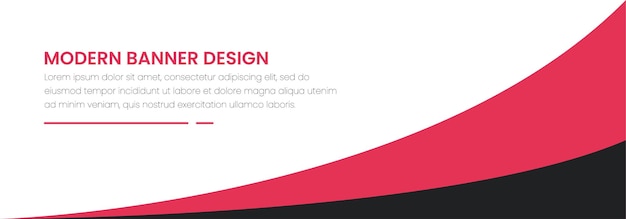 Vektor modernes abstraktes vektor-banner-hintergrunddesign