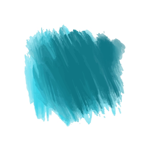 Modernes Aquarell-Pinselstrich-Design auf weißem Hintergrund