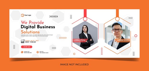 Modernes banner-template-design für business-webinar