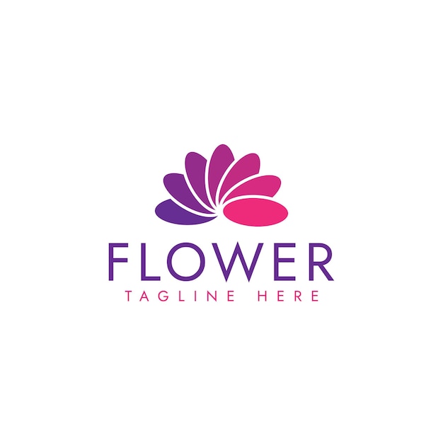 Modernes Blumenlogo