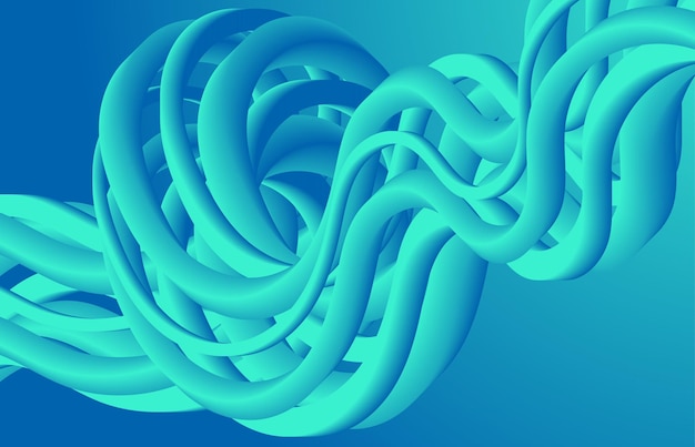 Modernes buntes flow-poster wave flüssige form farbiger hintergrund kunstdesign für ihr designprojekt vektorillustration eps10