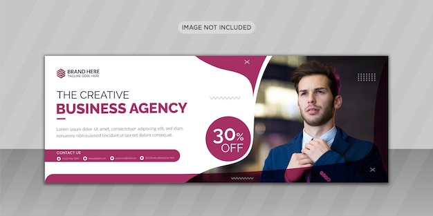 Modernes business-facebook-cover-foto-design oder web-banner-design