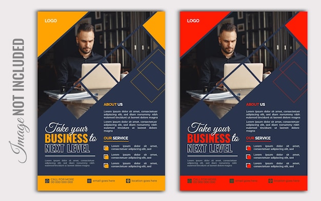 Vektor modernes business-flyer-design