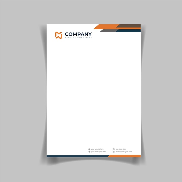 modernes Corporate Briefkopf-Vorlagendesign