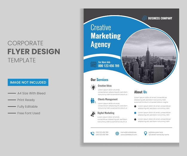 Vektor modernes corporate-business-flyer-design