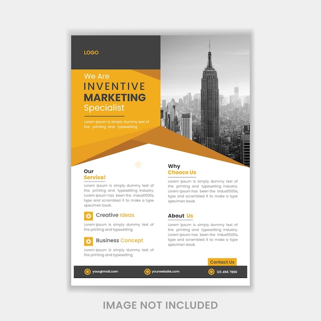 Modernes Corporate Business Flyer-Vorlagendesign