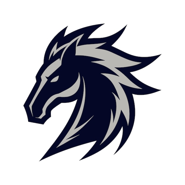 Modernes design der pferde-logo-illustration