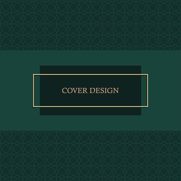 Modernes dunkelgrünes cover-design premium-vektorbild für katalogbroschüren-booklet box-cover