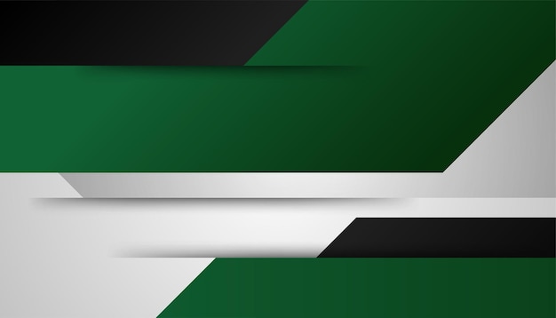 Modernes einfaches 3D-dunkelgrünes schwarzes abstraktes Hintergrunddesign für Visitenkartenpräsentationshintergrundbroschürenbroschürenzertifikatschablonenhintergrund und -fahne