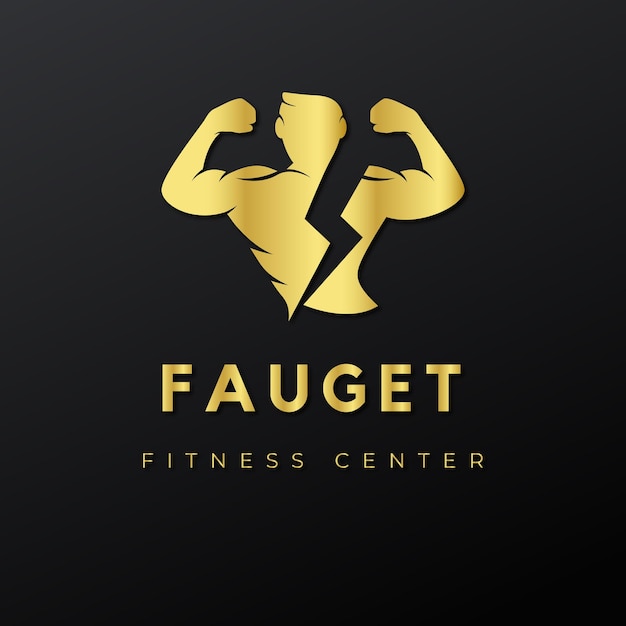 Vektor modernes einfaches energie-logo fitness-logo