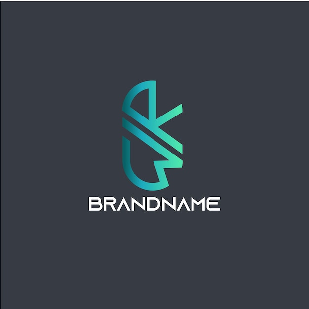 Modernes, einzigartiges corporate-wr-buchstaben-logo-design-template.