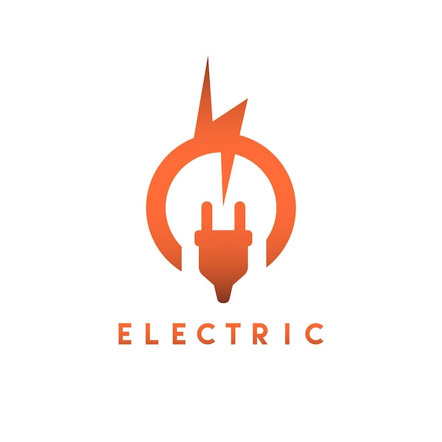 Vektor modernes elektrisches logo-design für ihr unternehmen oder geschäft