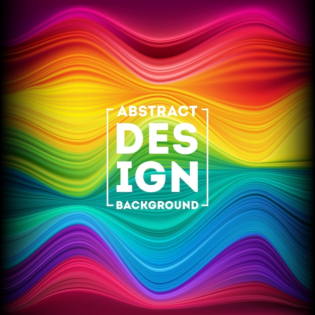 Modernes, farbenfrohes Flussplakat. Wave Flüssiger Form farbiger Hintergrund. Kunstdesign für Ihr Designprojekt. Vektorabbildung EPS10