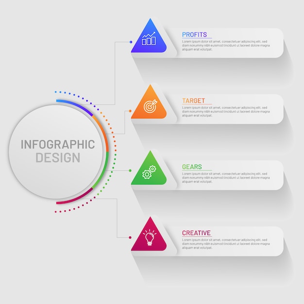 Modernes geschäft infographik