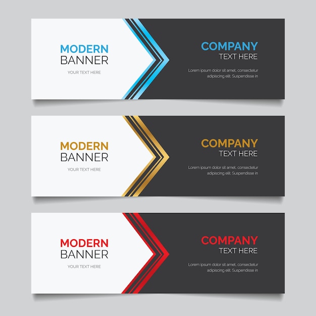 Modernes Geschäftsbanner-Design mit abstrakter Vorlage