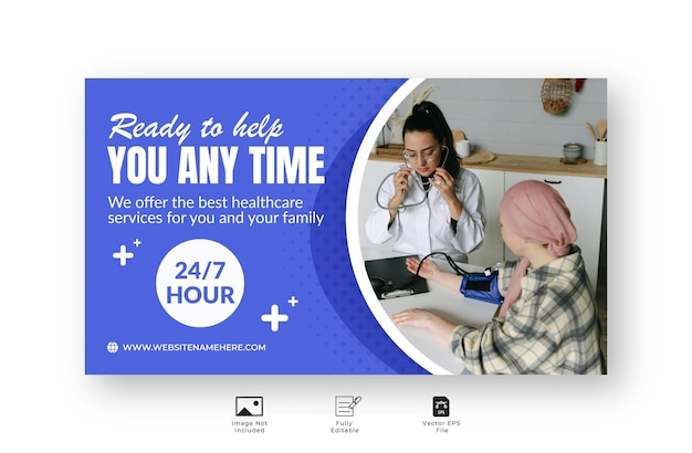 Modernes Gesundheitsarzt-Banner-Design
