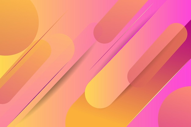 Modernes grafisches Element mit Stil geometrische Formen. Dynamische abstrakte Illustration mit Farbverlauf