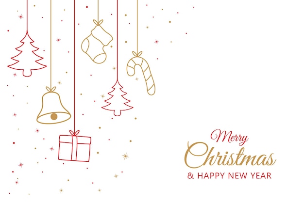 Modernes Hintergrunddesign der frohen Weihnachten